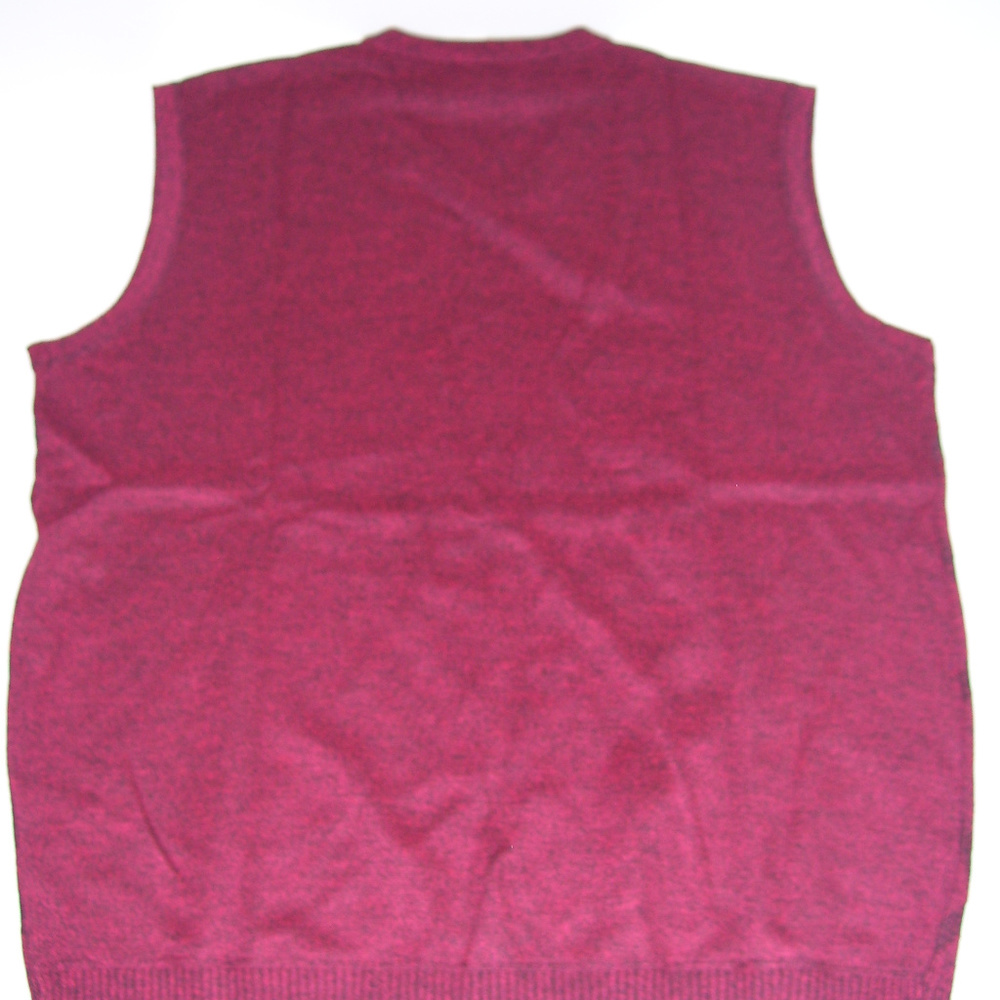 Mens V Neck Wine Red Argyle Sweater Vest 4XL XXXXL - Picture 2 of 6